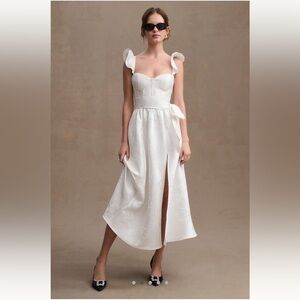 V Chapman midi dress